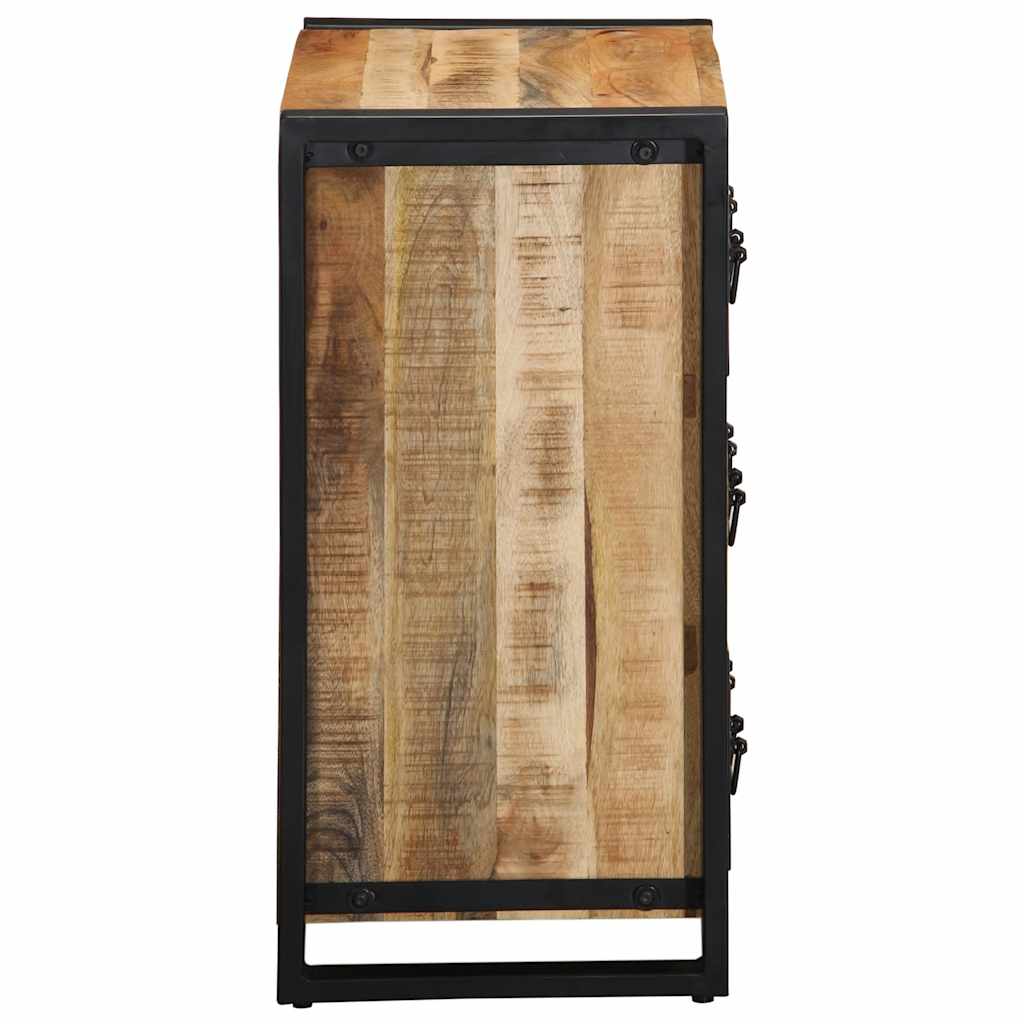 Buffet 50x35x70 cm bois de manguier brut massif