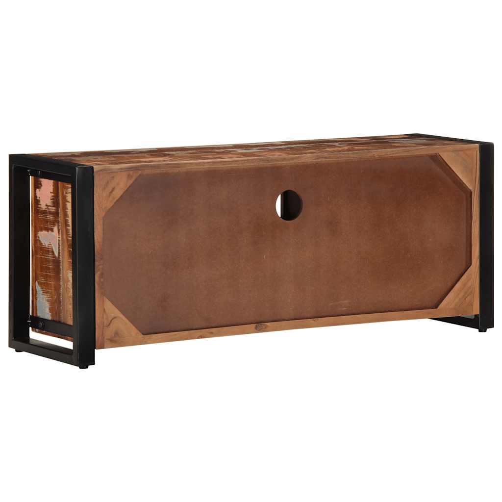 Meuble TV 100x30x40 cm Bois de récupération solide