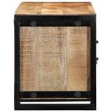 Meuble TV 100x30x35 cm bois massif de manguier brut