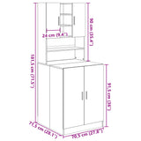 Armoires pour machine à laver 2pcs chêne sonoma bois ingénierie