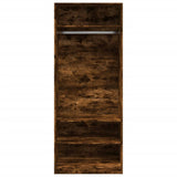 Smoked oak wardrobe 80x50x200 cm engineered wood