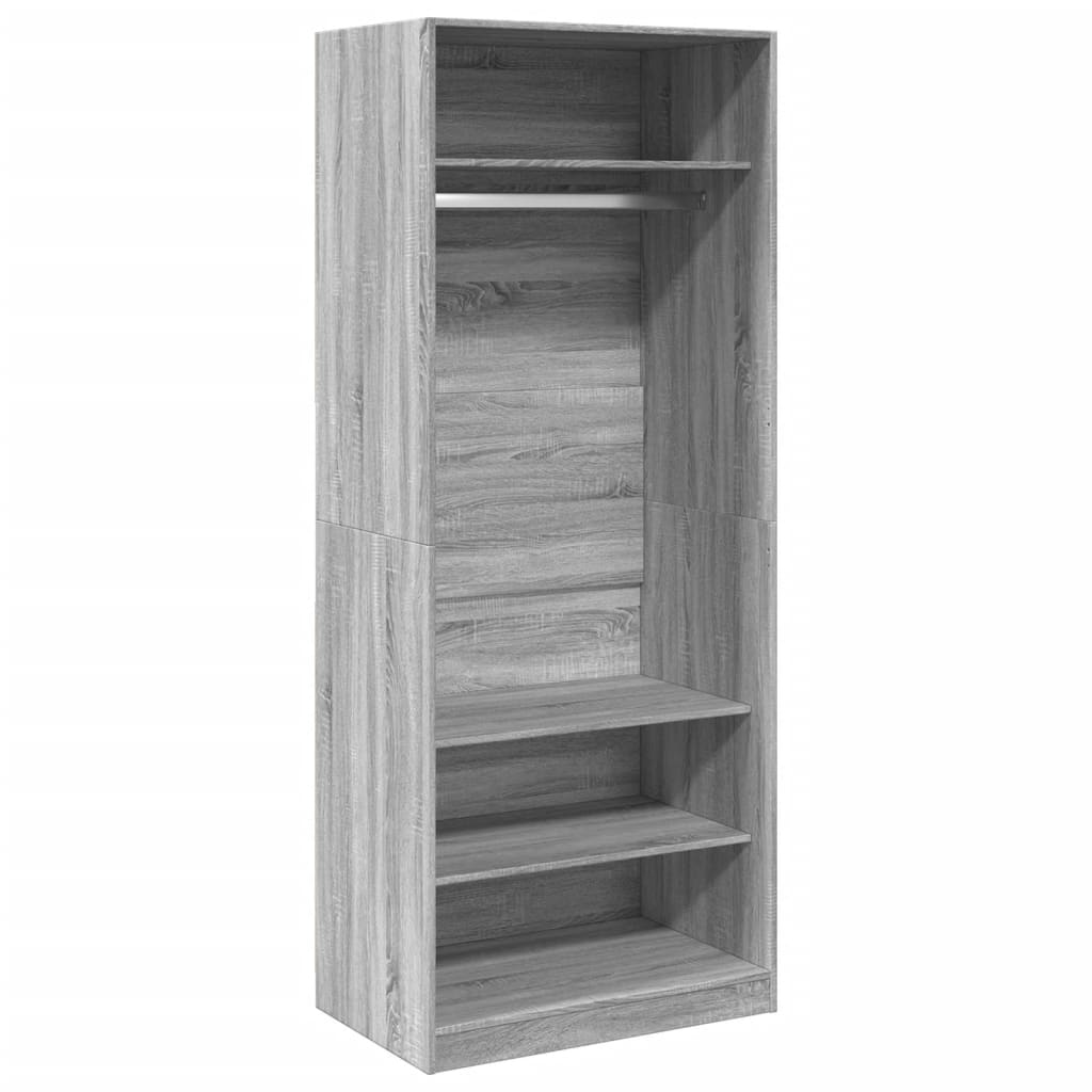 Garde-robe sonoma gris 80x50x200 cm bois d'ingénierie