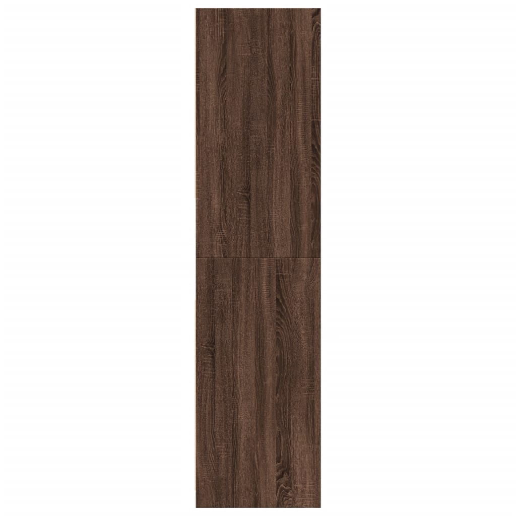 Garde-robe chêne marron 80x50x200 cm bois d'ingénierie