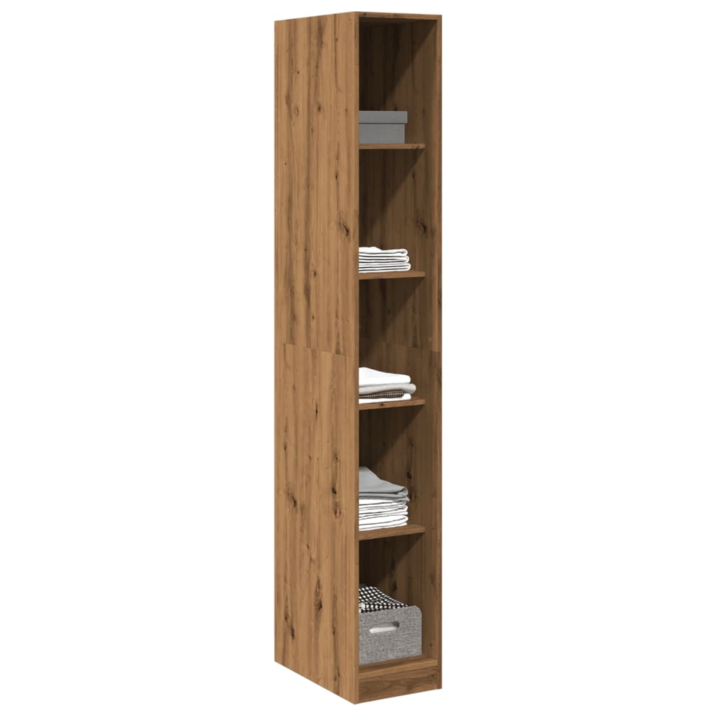 Wardrobe oak craft 30x50x200 cm engineered wood