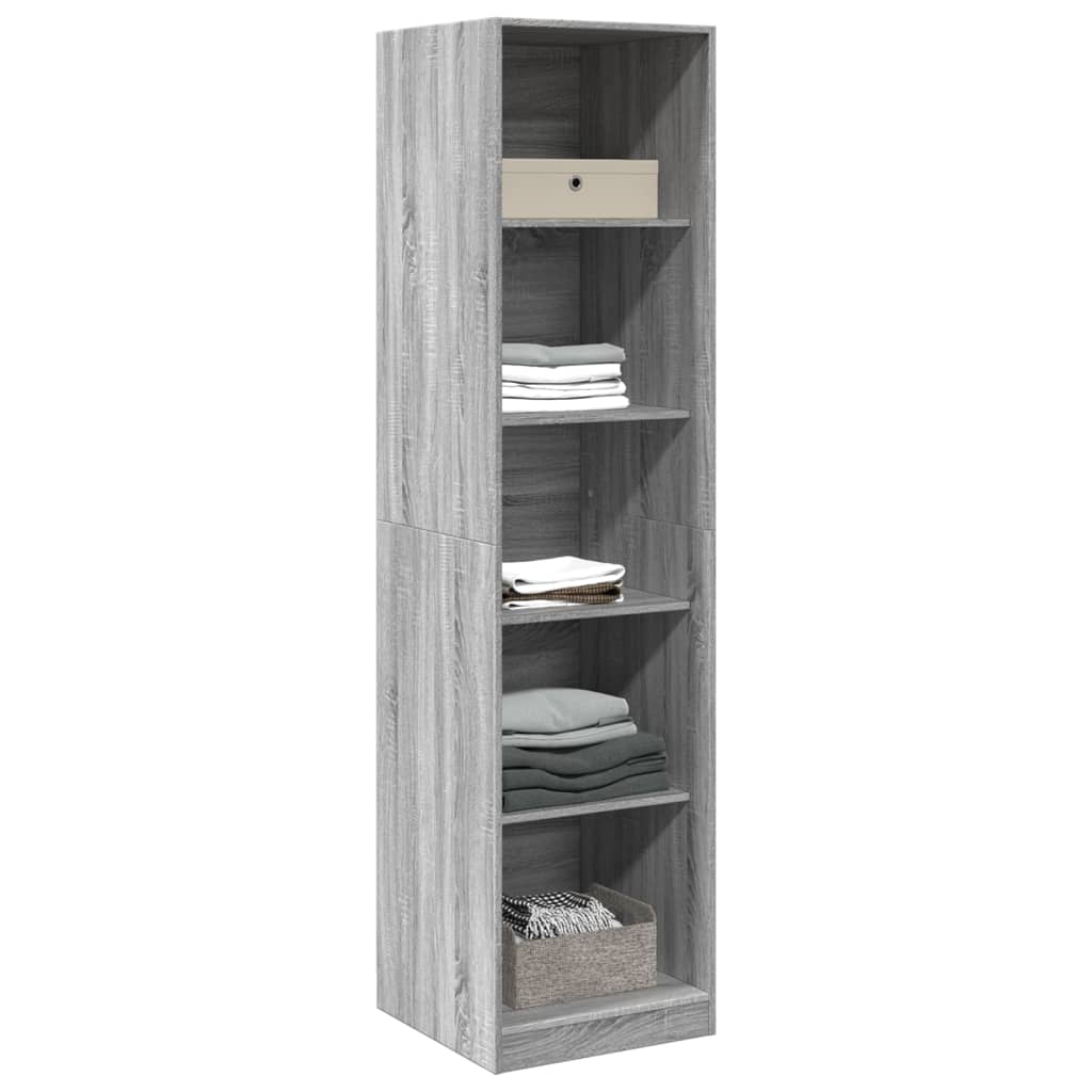 Garde-robe gris sonoma 50x50x200 cm bois d'ingénierie