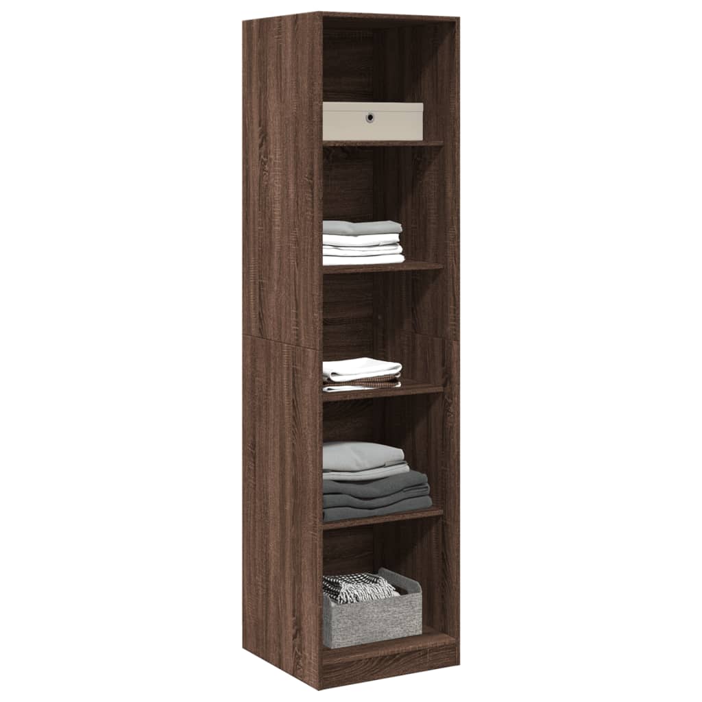 Garde-robe chêne marron 50x50x200 cm bois d'ingénierie