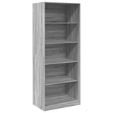 Garde-robe sonoma gris 80x50x200 cm bois d'ingénierie