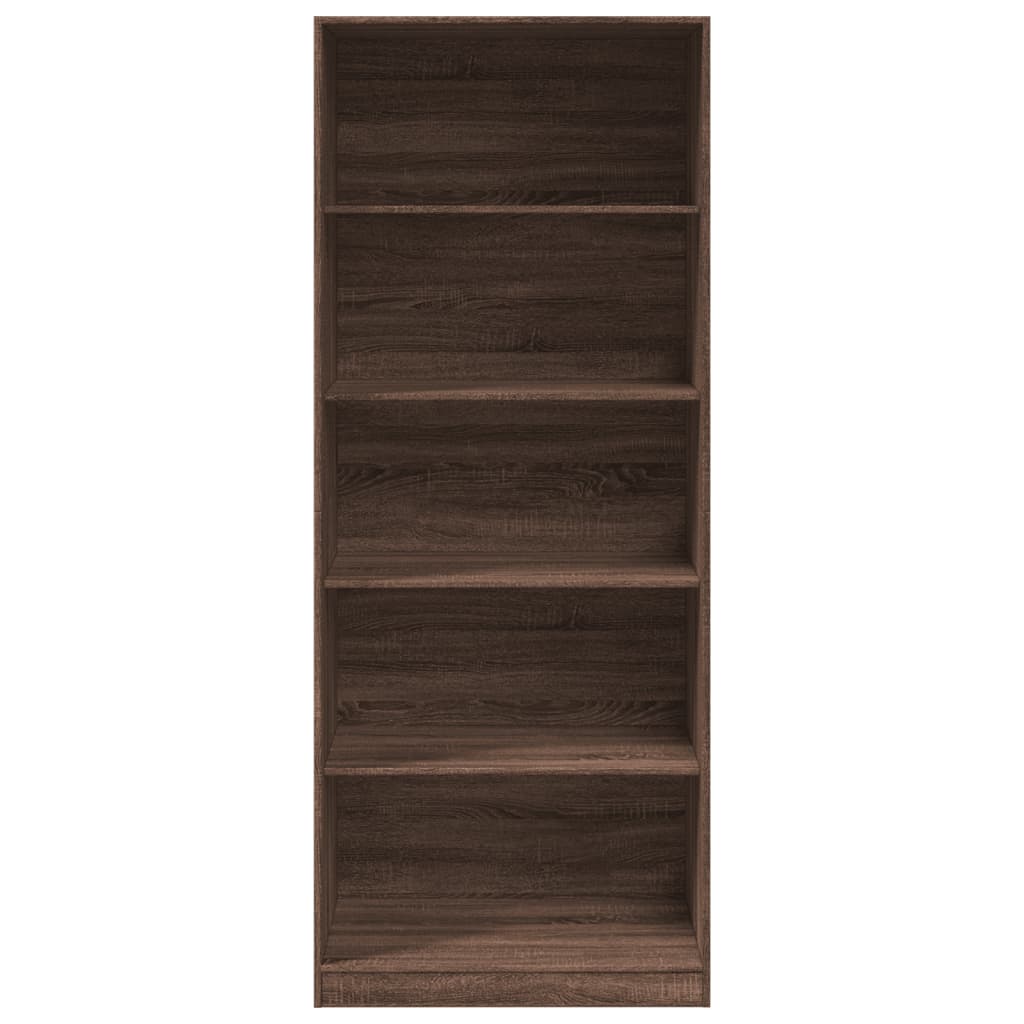 Wardrobe brown oak 80x50x200 cm engineered wood