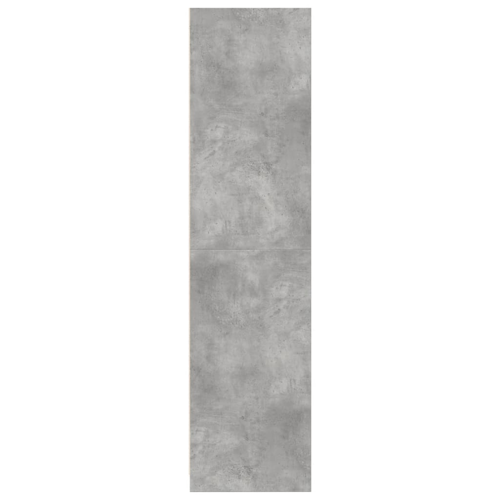 Concrete Grey Wardrobe 100x50x200 cm Chipboard