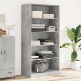 Concrete Grey Wardrobe 100x50x200 cm Chipboard