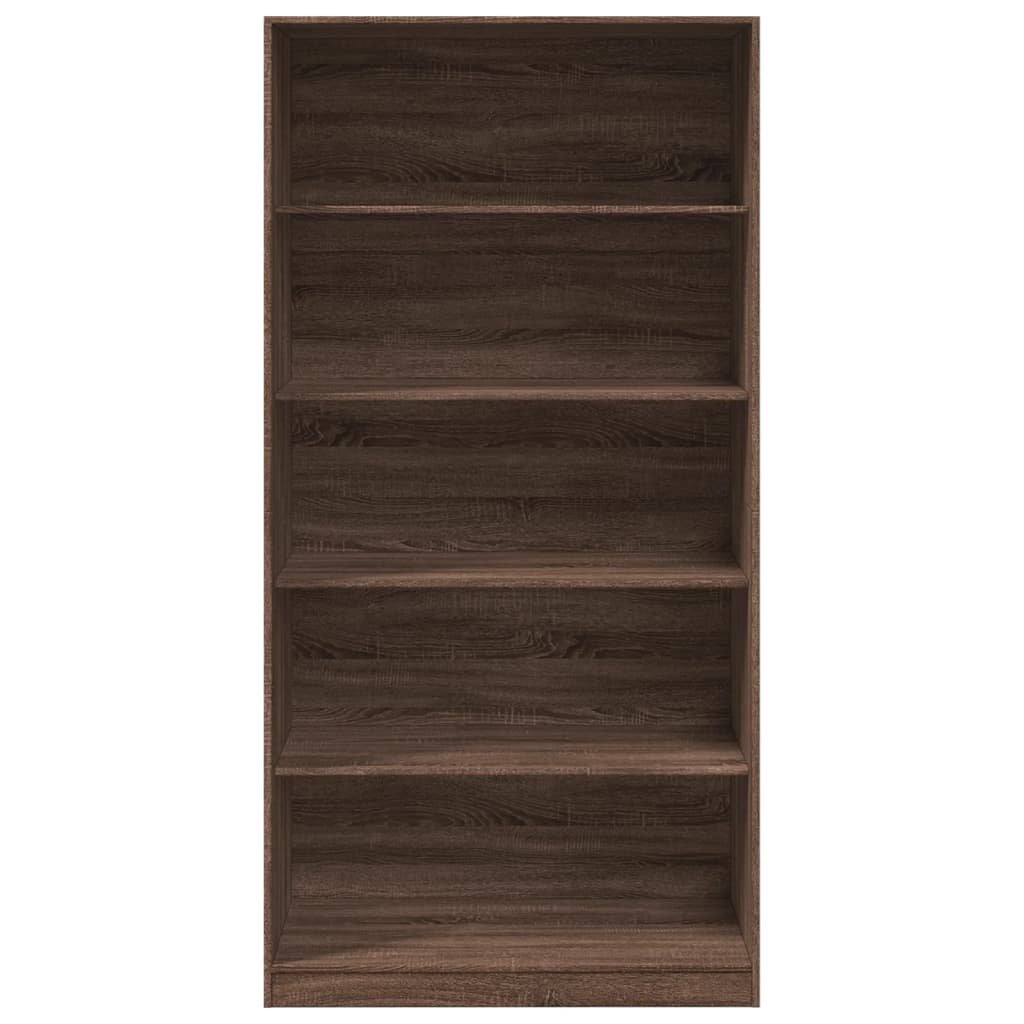 Wardrobe brown oak 100x50x200 cm engineered wood