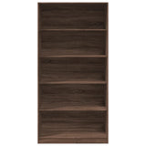 Wardrobe brown oak 100x50x200 cm engineered wood