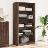 Wardrobe brown oak 100x50x200 cm engineered wood