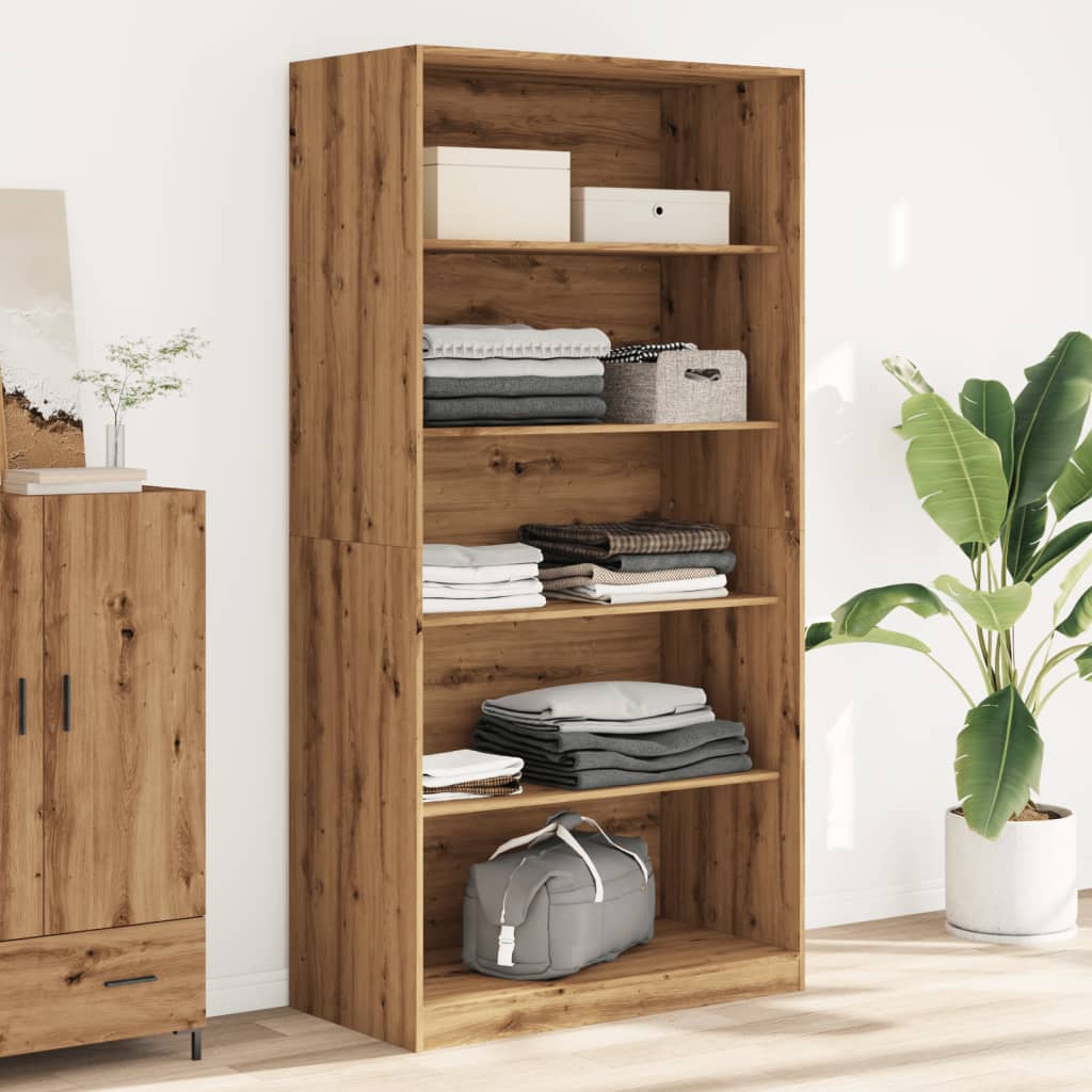 Wardrobe oak craft 100x50x200 cm engineered wood