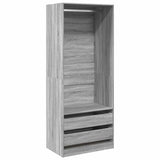 Garde-robe sonoma gris 80x50x200 cm bois d'ingénierie