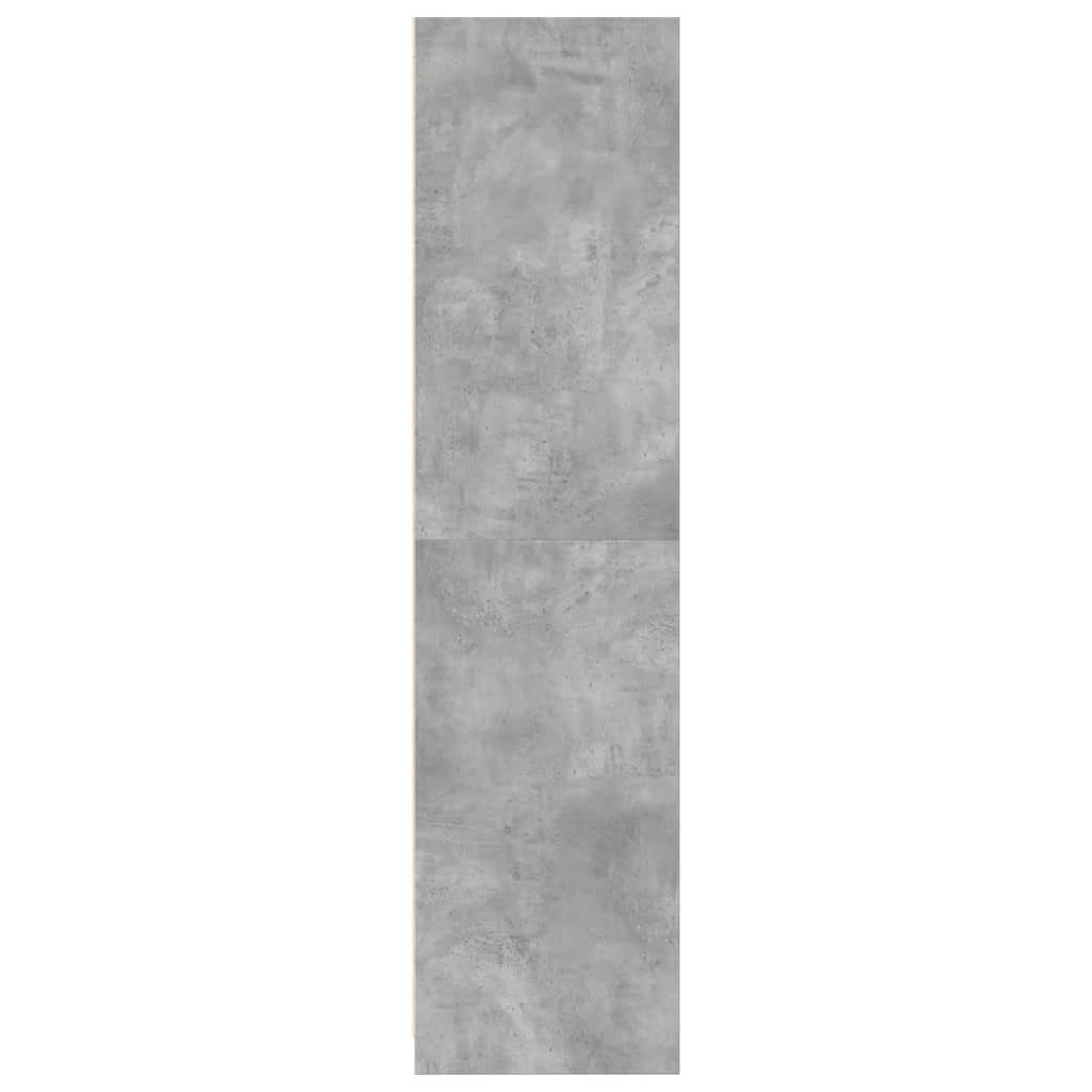 Garde-robe Gris béton 100x50x200 cm Aggloméré