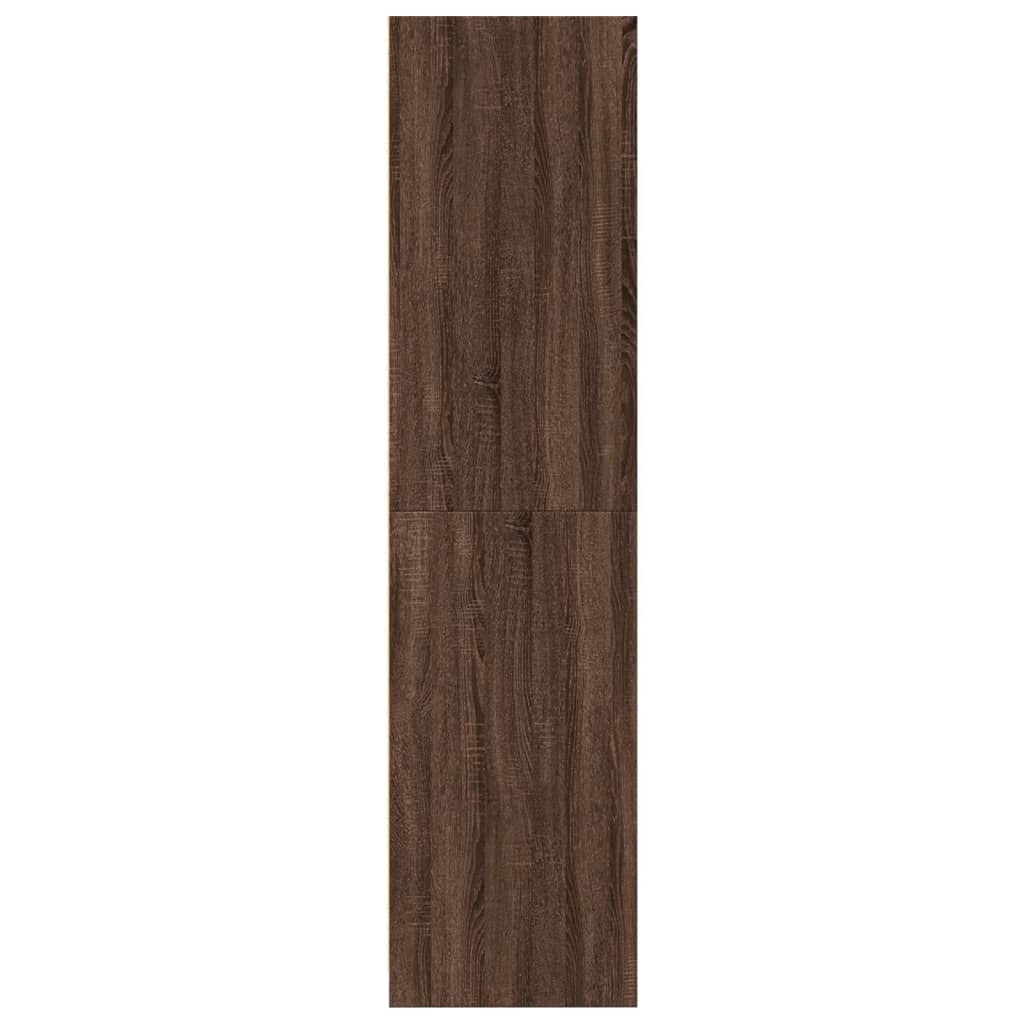 Wardrobe brown oak 50x50x200 cm engineered wood