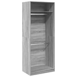 Garde-robe sonoma gris 80x50x200 cm bois d'ingénierie