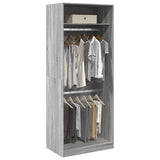 Garde-robe sonoma gris 80x50x200 cm bois d'ingénierie