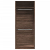 Wardrobe brown oak 80x50x200 cm engineered wood