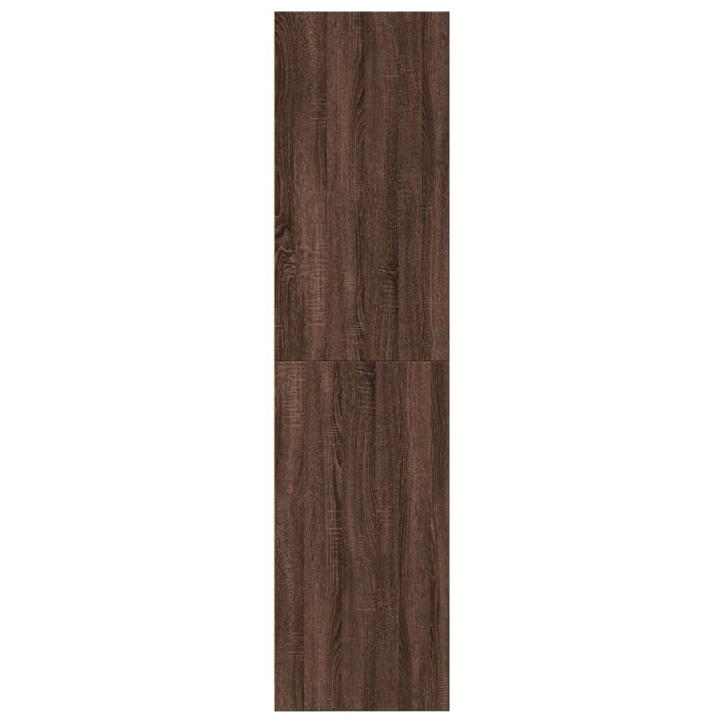 Wardrobe brown oak 80x50x200 cm engineered wood