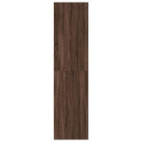 Wardrobe brown oak 80x50x200 cm engineered wood