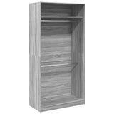 Garde-robe sonoma gris 100x50x200 cm bois d'ingénierie