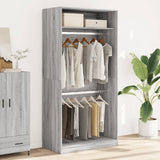 Garde-robe sonoma gris 100x50x200 cm bois d'ingénierie