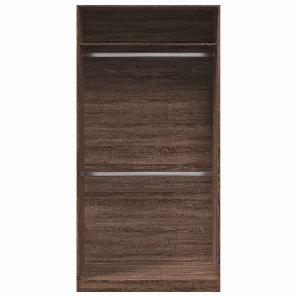 Garde-robe chêne marron 100x50x200 cm bois d'ingénierie