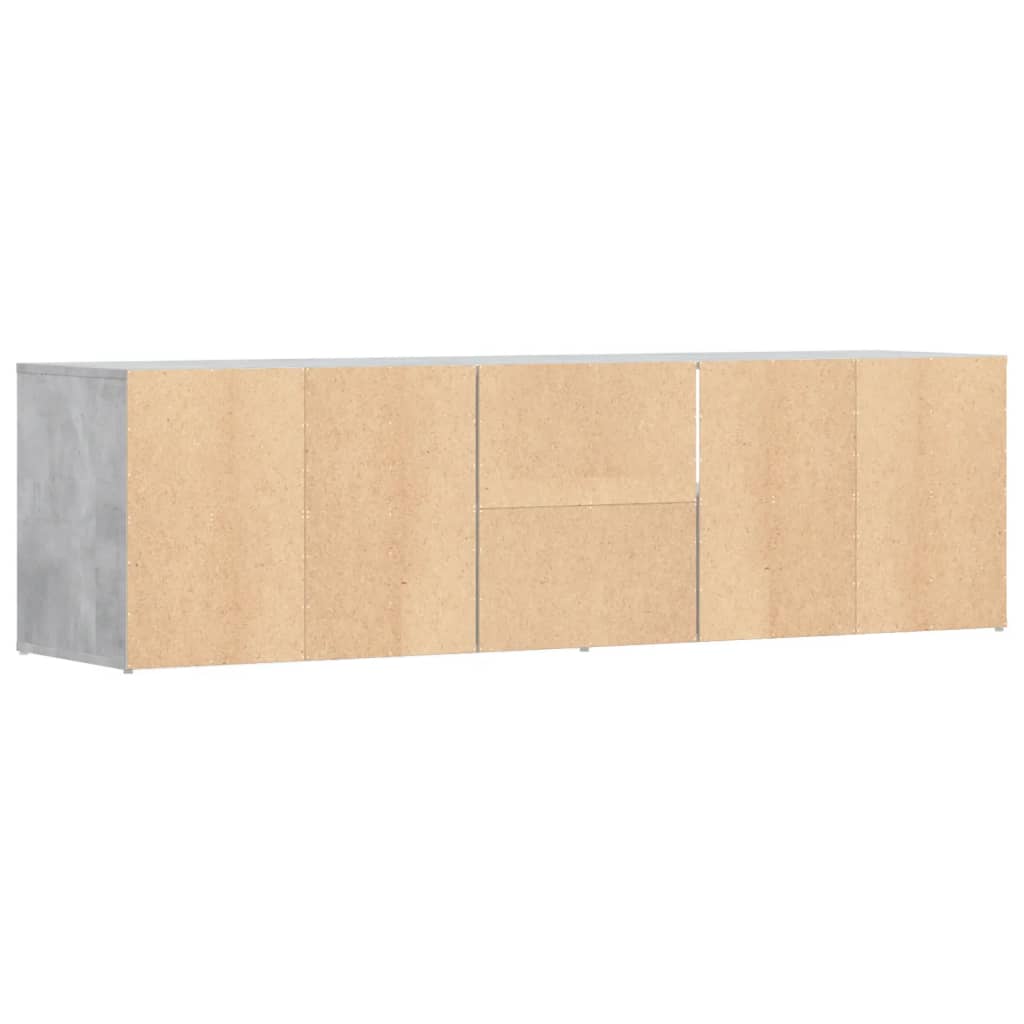 Armoire d'angle gris béton 160x40x45 cm bois d’ingénierie