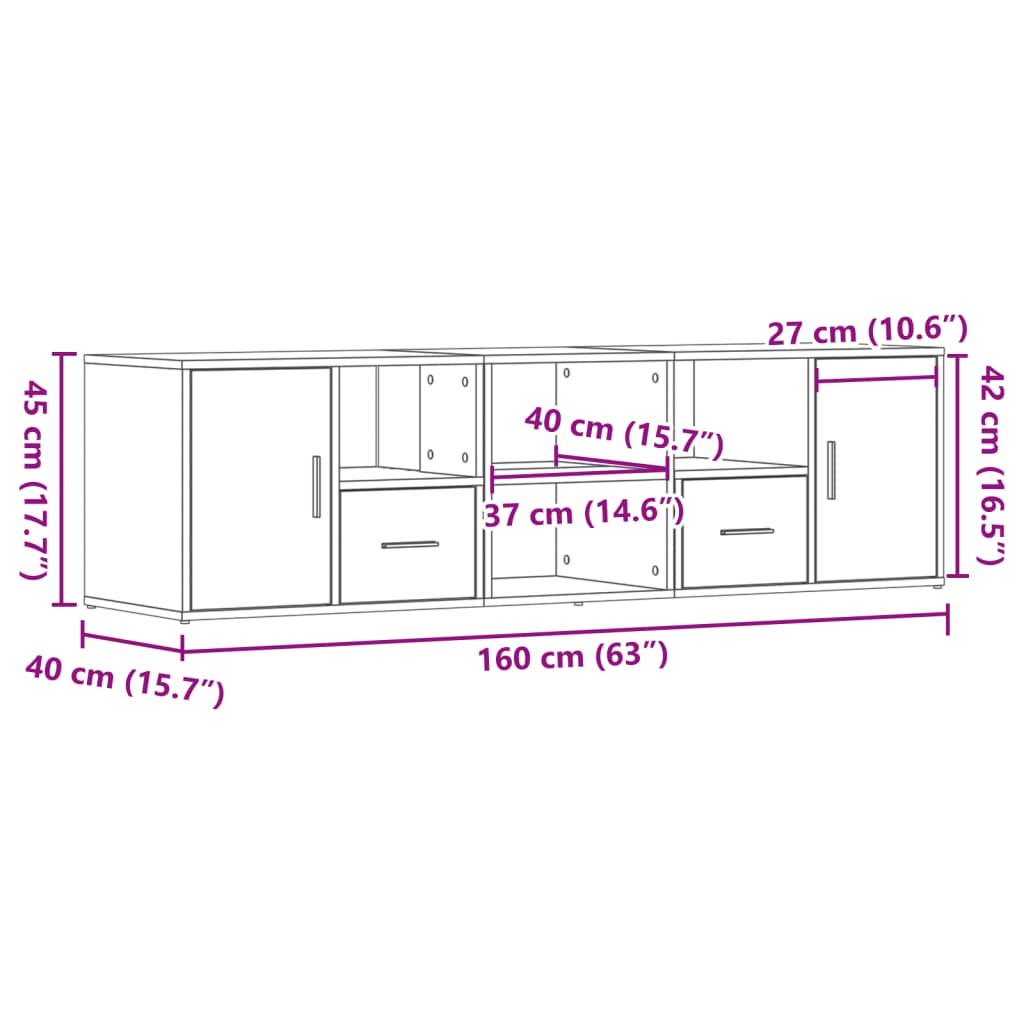 Armoire d'angle vieux bois 160x40x45 cm bois d'ingénierie