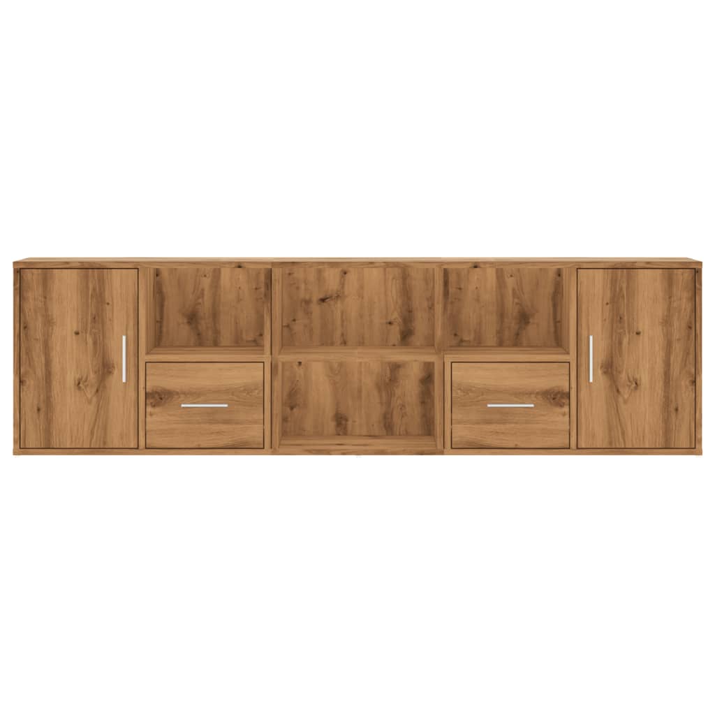 Corner cabinet oak craft 160x40x45 cm engineered wood