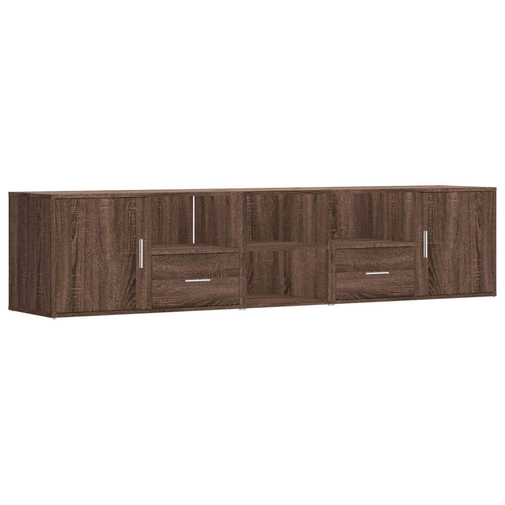 Armoire d'angle chêne marron 200x40x45 cm bois d'ingénierie