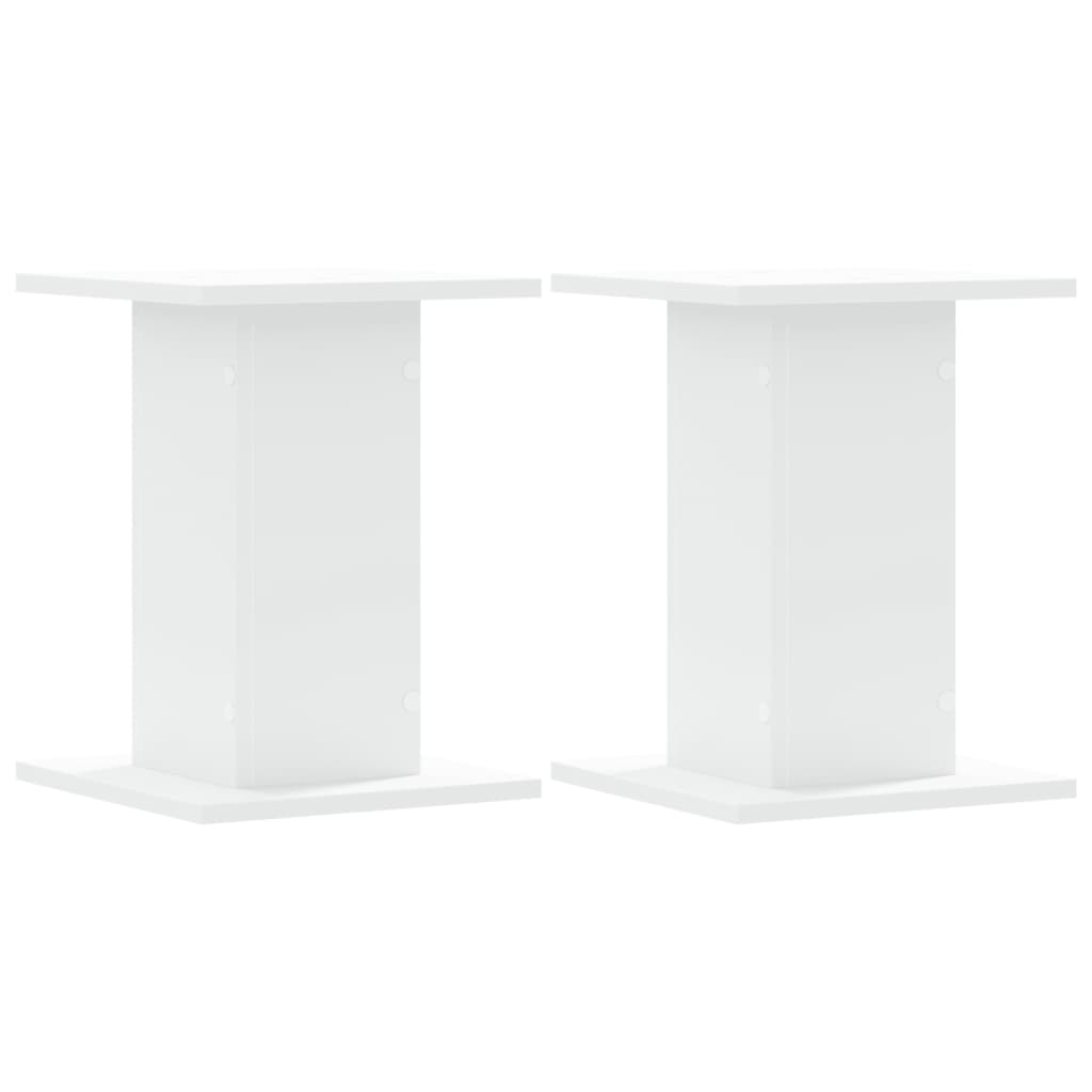 Supports pour plantes 2 pcs blanc 30x30x40 cm bois d'ingénierie