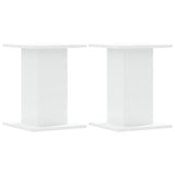 Supports pour plantes 2 pcs blanc 30x30x40 cm bois d'ingénierie