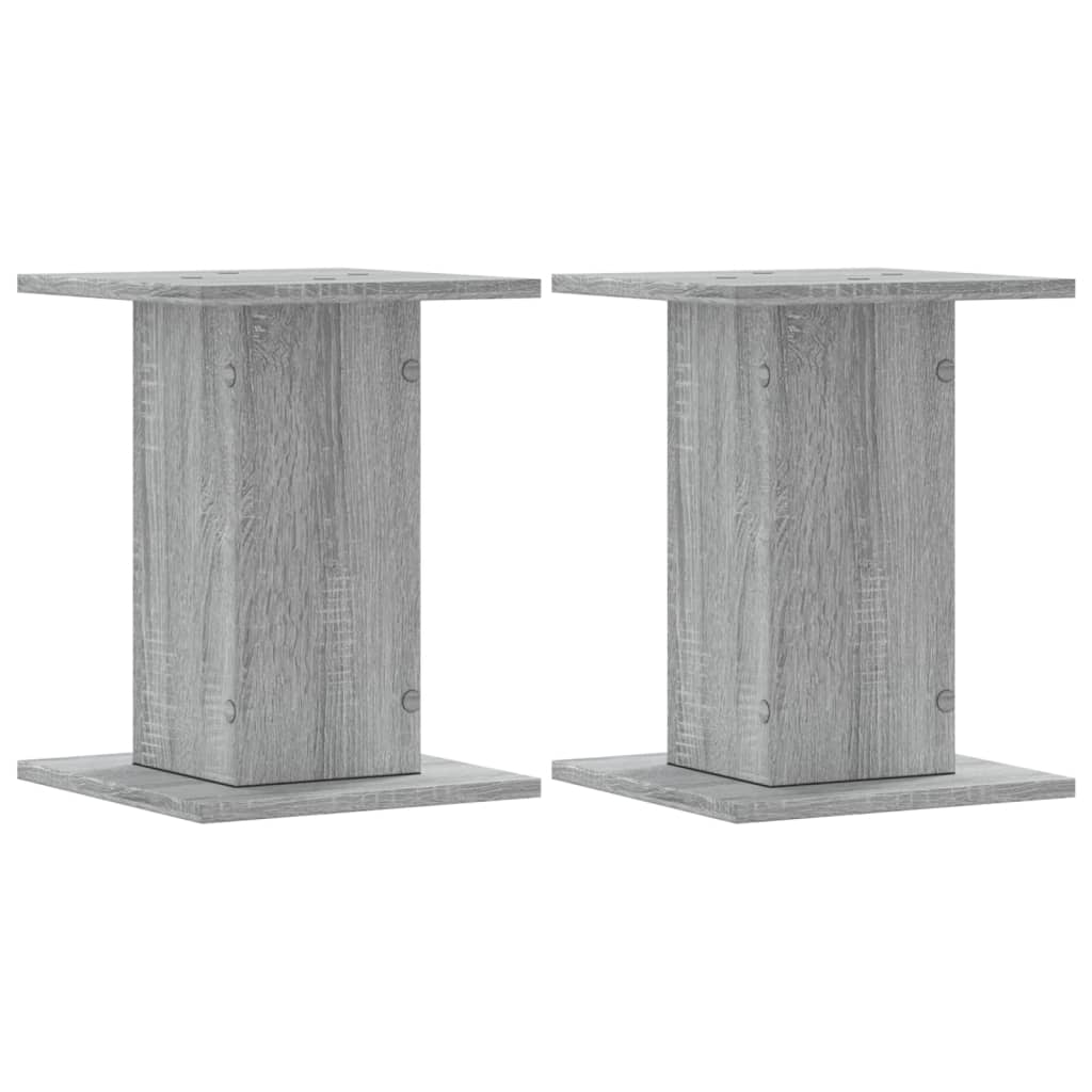 Supports pour plantes 2 pcs sonoma gris bois d'ingénierie