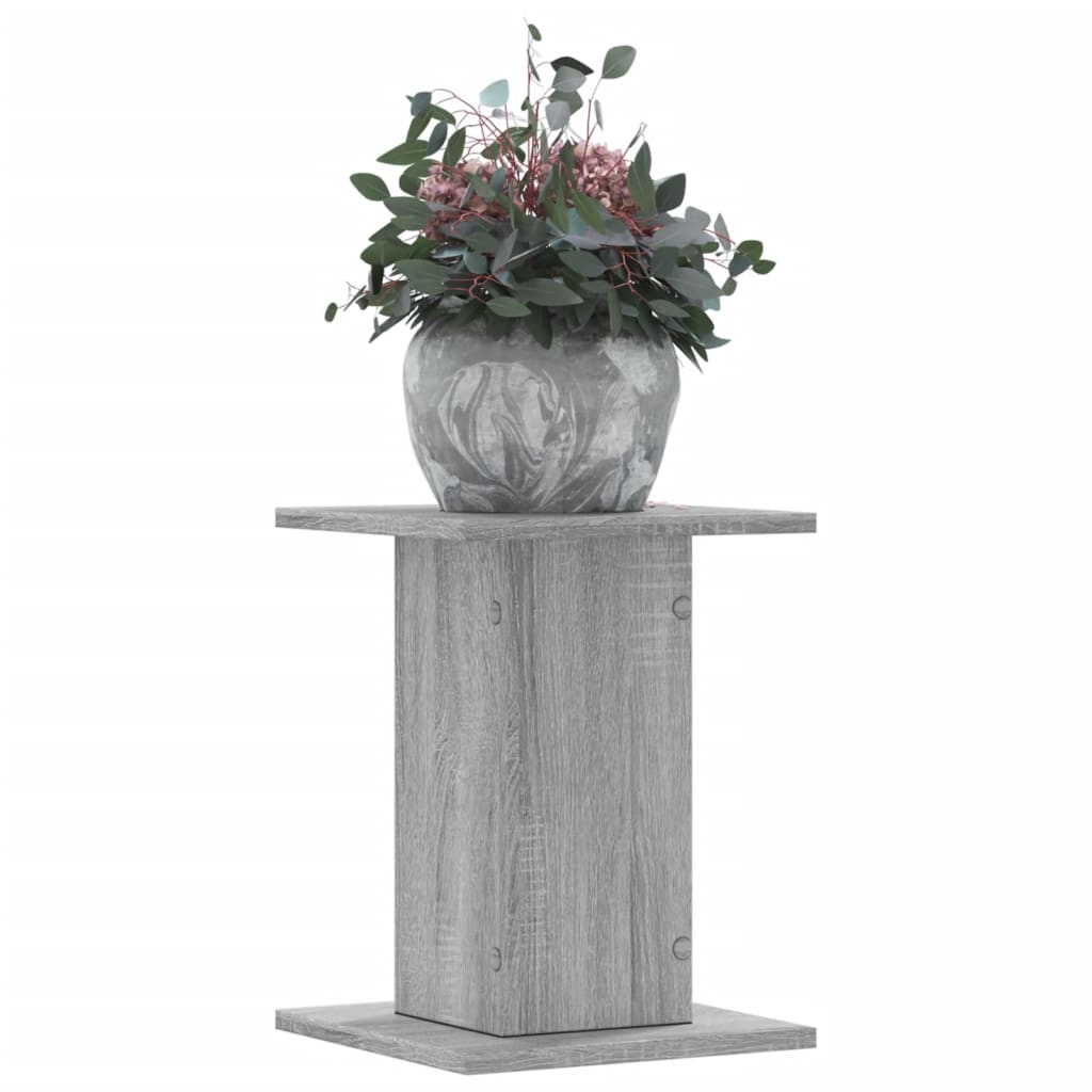 Supports pour plantes 2 pcs sonoma gris bois d'ingénierie