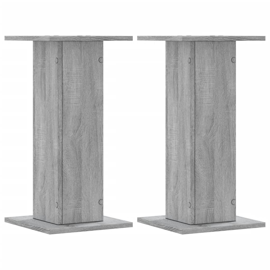 Supports pour plantes 2 pcs sonoma gris bois d'ingénierie