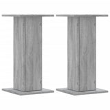 Supports pour plantes 2 pcs sonoma gris bois d'ingénierie