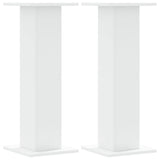 Supports pour plantes 2 pcs blanc 30x30x80 cm bois d'ingénierie