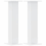 Supports pour plantes 2 pcs blanc 30x30x95 cm bois d'ingénierie