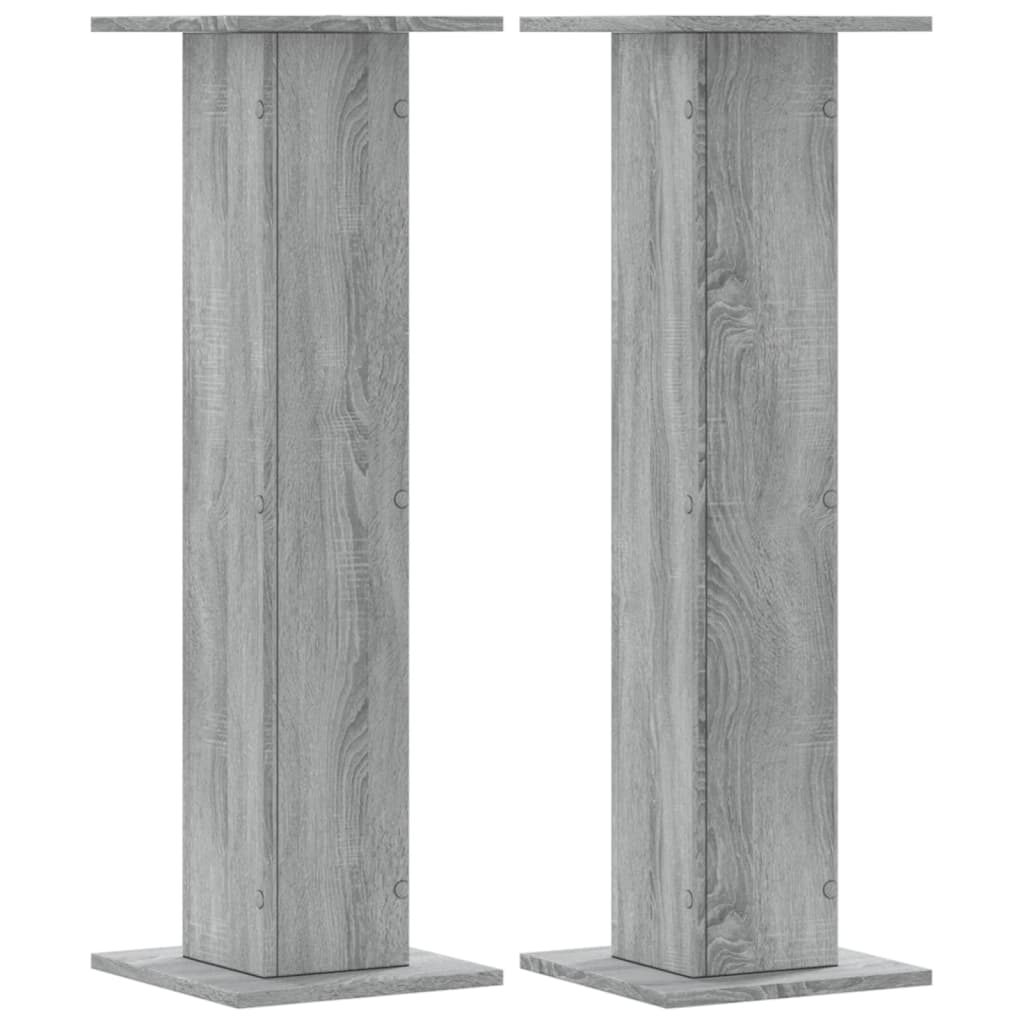 Supports pour plantes 2 pcs sonoma gris bois d'ingénierie