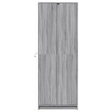 Buffet haut LED sonoma gris 74x32,5x200 cm bois d’ingénierie