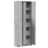 Buffet haut LED sonoma gris 74x32,5x200 cm bois d’ingénierie