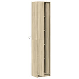 Buffet haut LED chêne sonoma 41,5x32,5x200 cm bois d’ingénierie