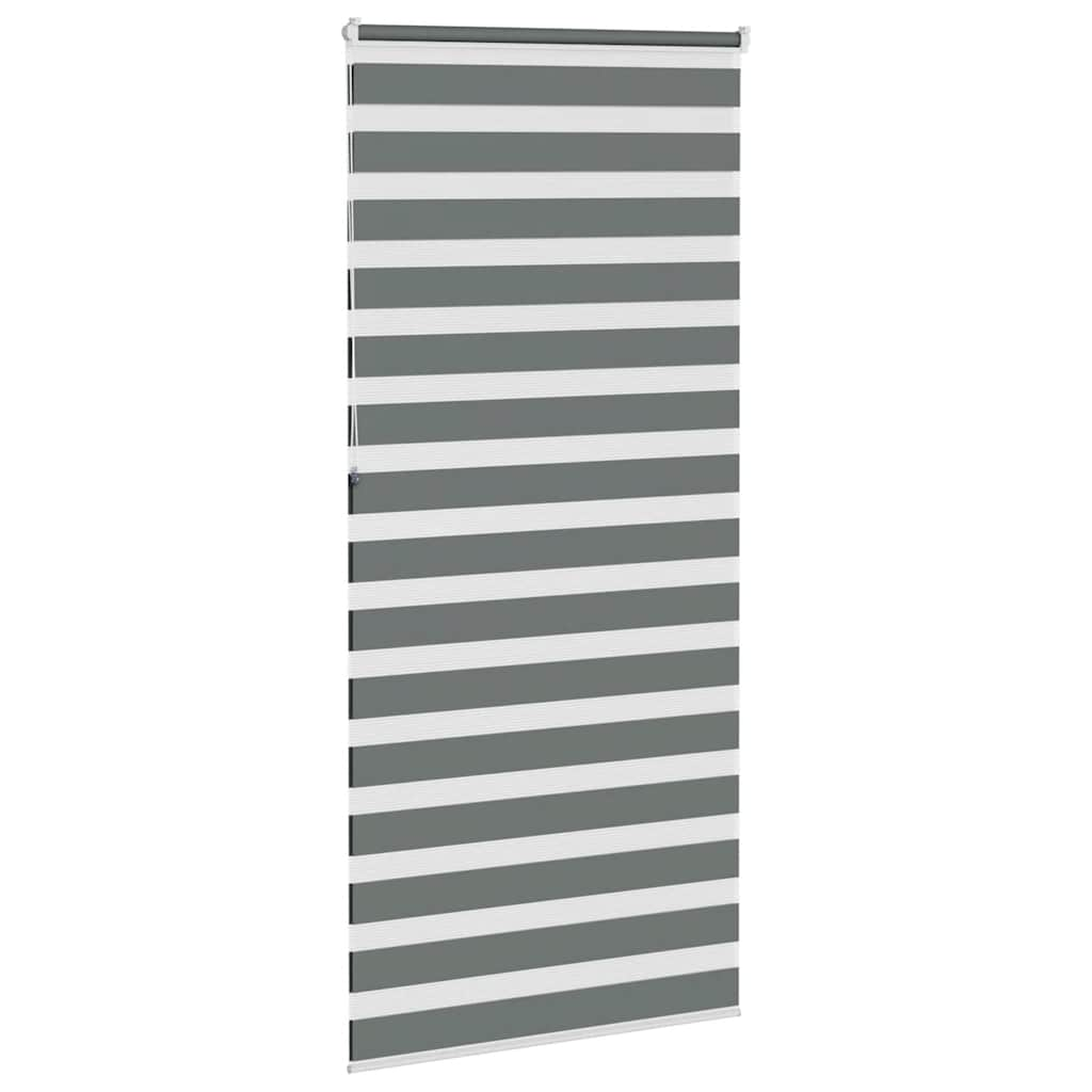 Store zèbre gris foncé largeur du tissu 110,9 cm polyester