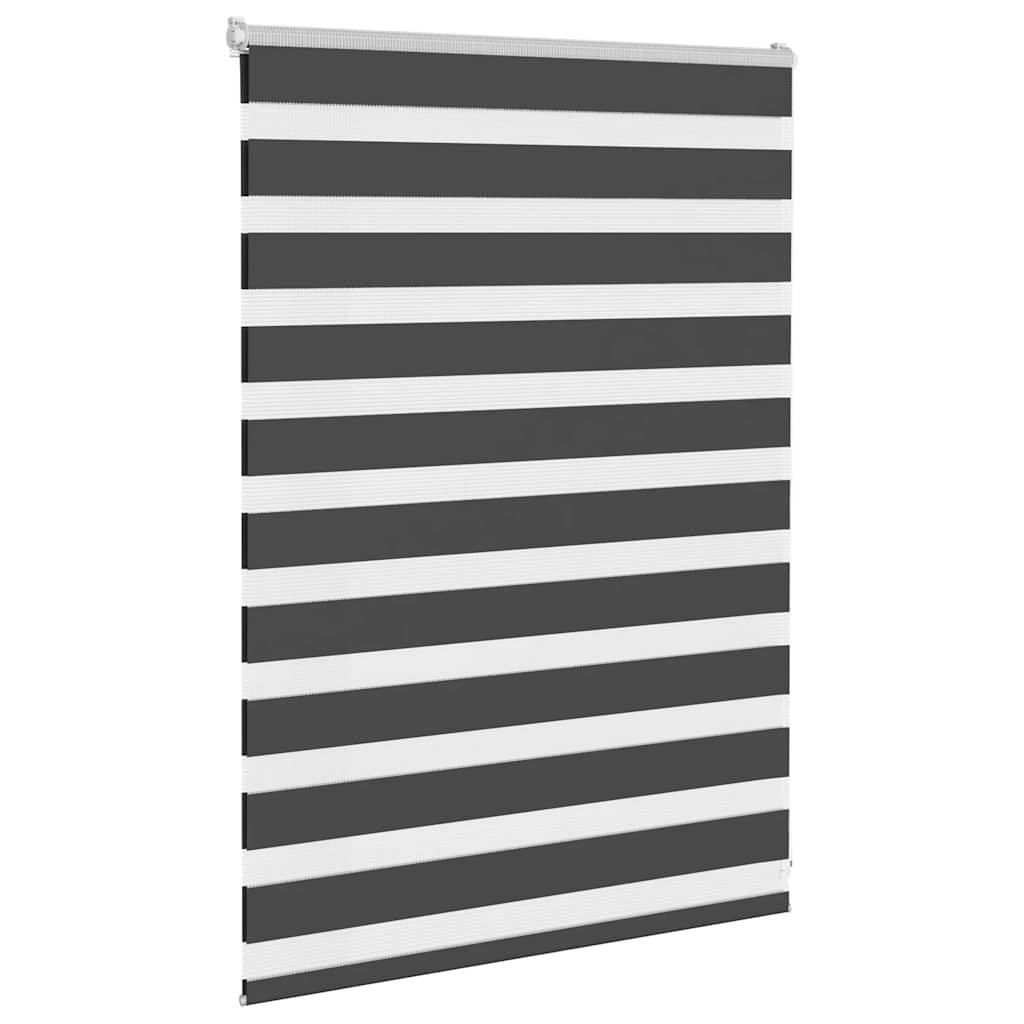 Store zèbre noir 95x100 cm largeur du tissu 90,9 cm polyester