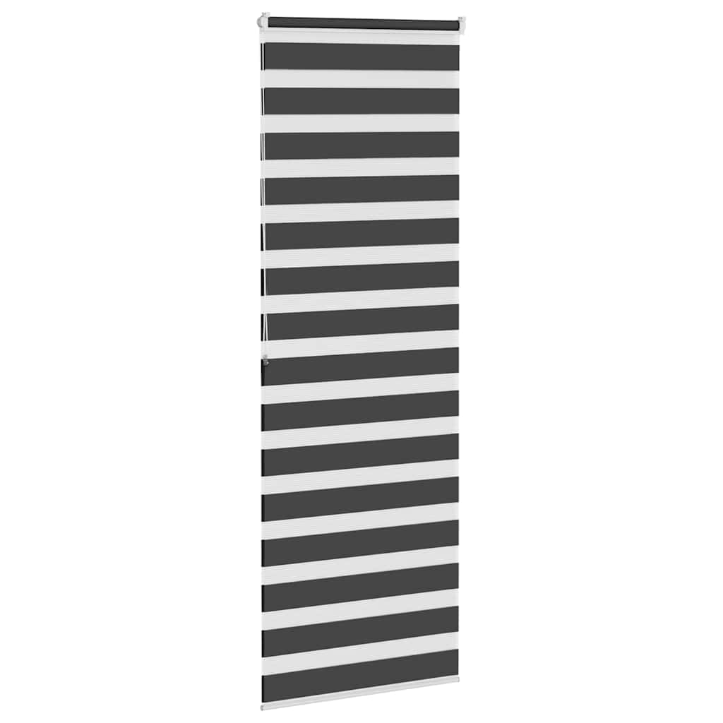 Store zèbre noir 70x200 cm largeur du tissu 65,9 cm polyester