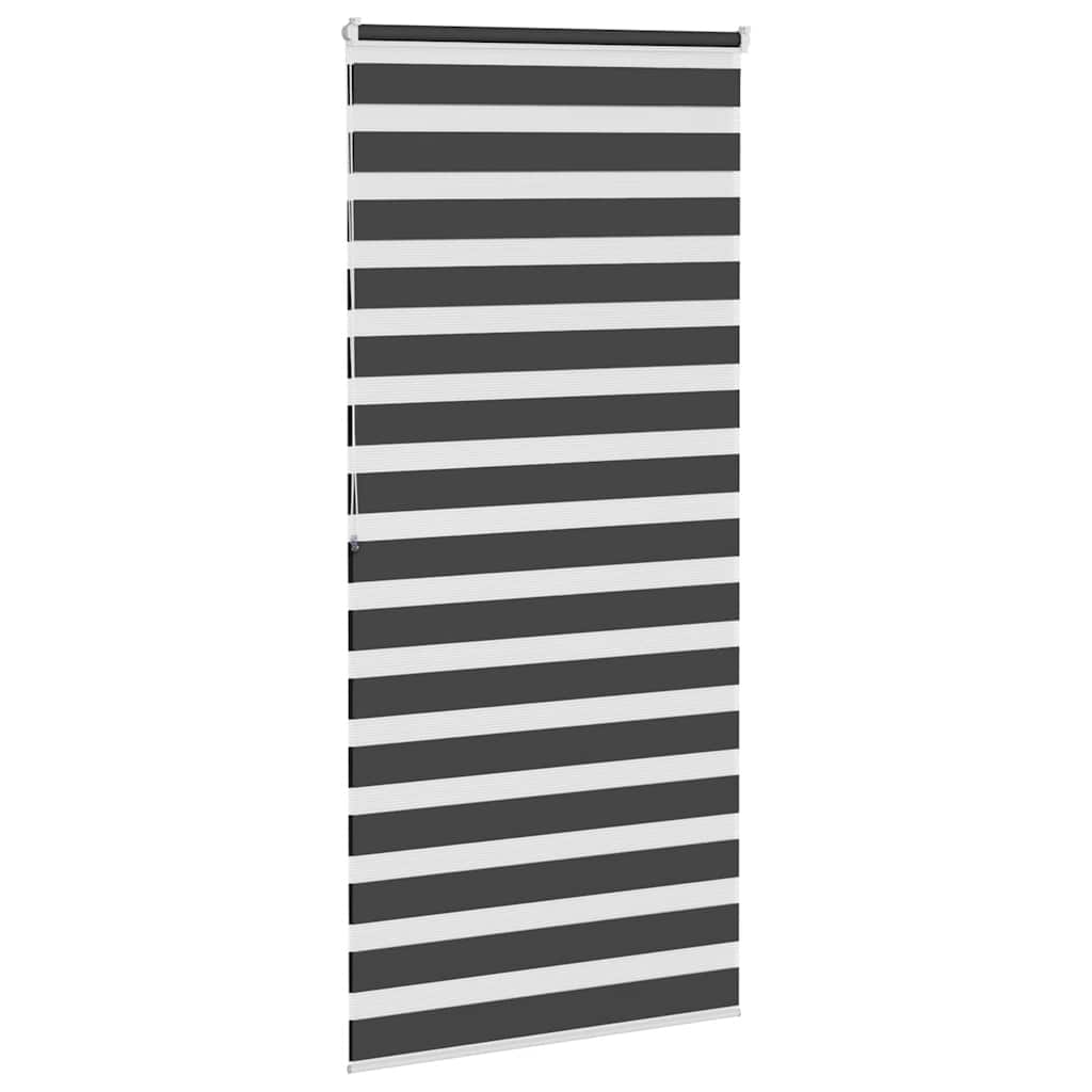 Store zèbre noir 95x200 cm largeur du tissu 90,9 cm polyester