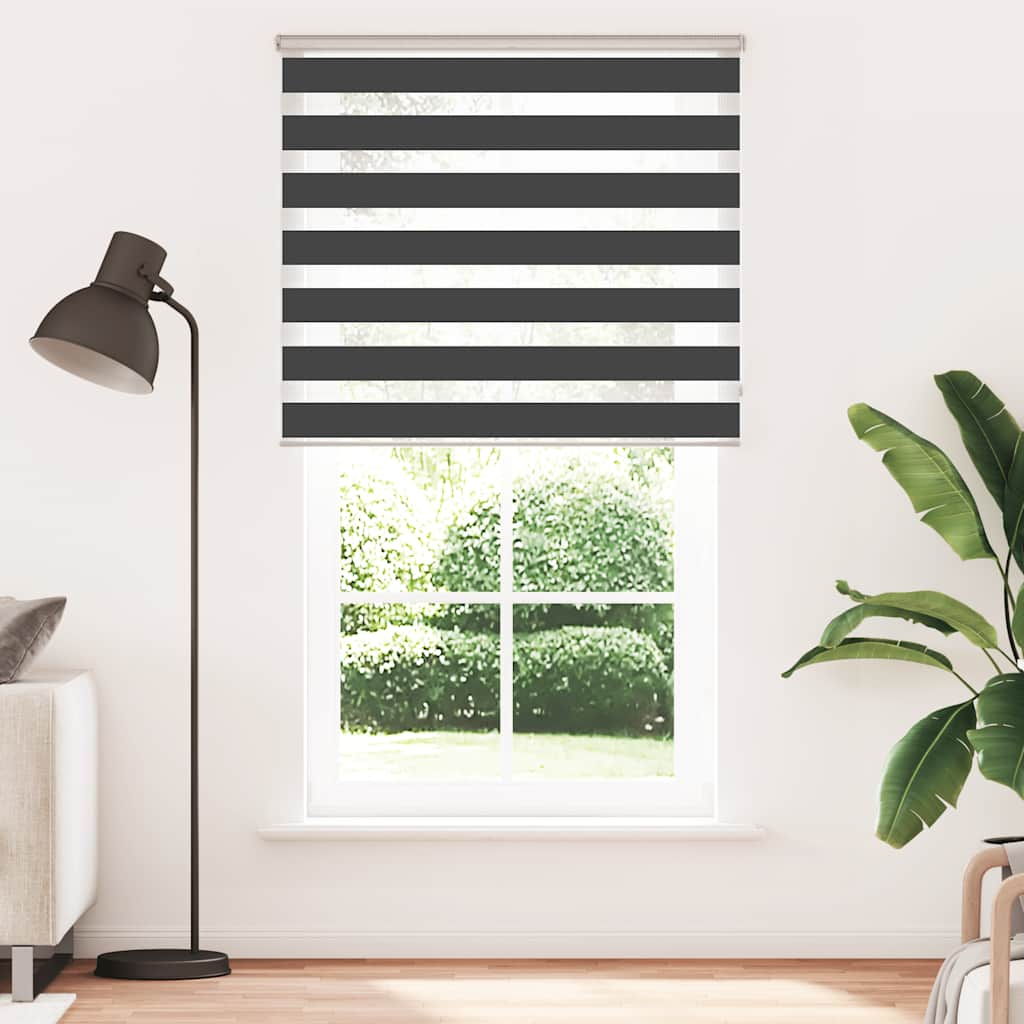 Store zèbre noir 120x200 cm largeur du tissu 115,9 cm polyester